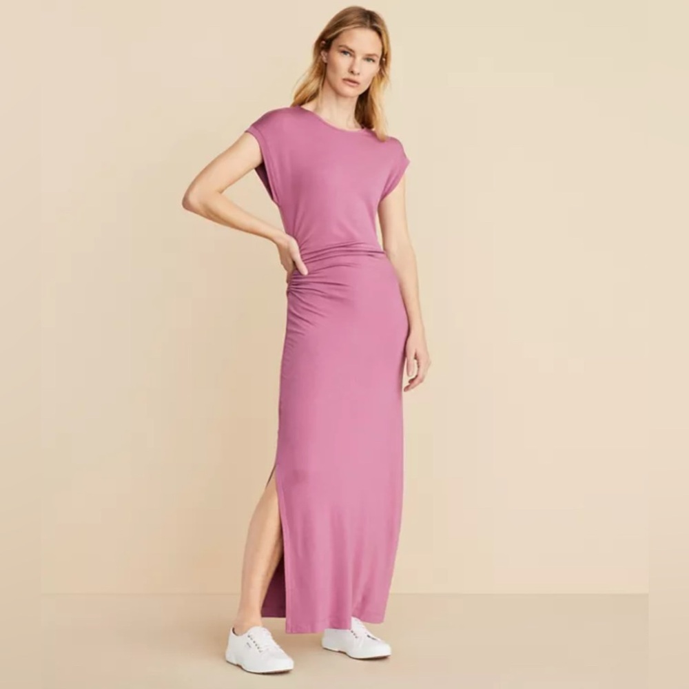 Lou & Grey Signaturesoft Side Cinched‎ Midi Dress